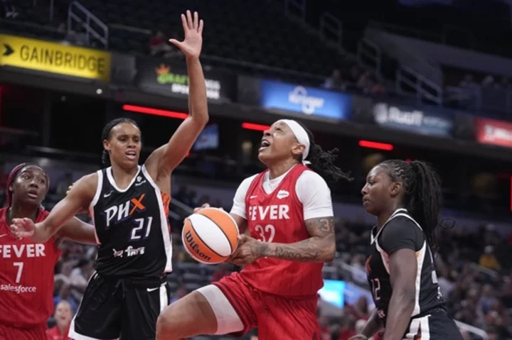 Fever edge Mercury 72-71, Taurasi moves within 18 points of 10,000