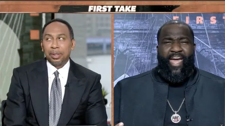 Kendrick Perkins Imitated Stephen A. Smith in the 'First Take' Intro, Said a Bird Borrowed His Brain