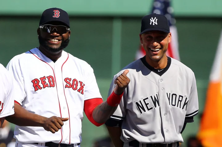 Derek Jeter gets the worst gift from David Ortiz on FOX Broadcast