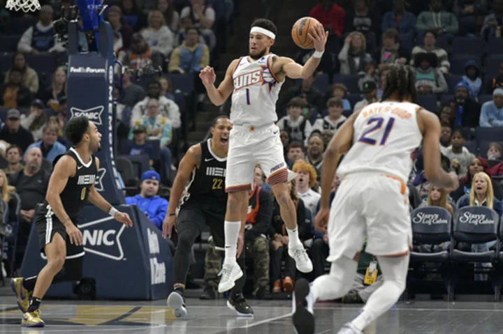 Devin Booker's 40 points leads Suns past Grizzlies 110-89