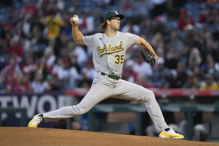 Oakland's Joe Boyle throws 6 no-hit innings against the Angels in his 3rd big league appearance