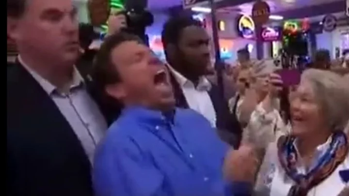 Ron DeSantis' Laugh Is Wildly Off-Putting, Prime Meme Material