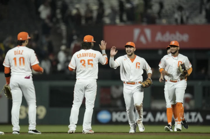 Giants rally to beat Diamondbacks 4-3, getting the final out on catcher Patrick Bailey's pickoff