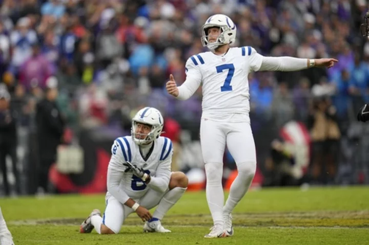 Matt Gay kicks 4 FGs over 50 yards, including OT winner, as Colts beat Ravens 22-19