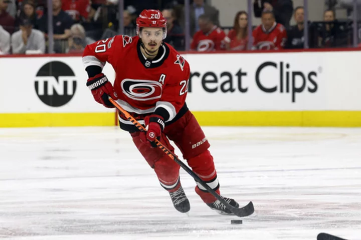 Carolina Hurricanes sign center Sebastian Aho to an 8-year contract extension worth $78 million