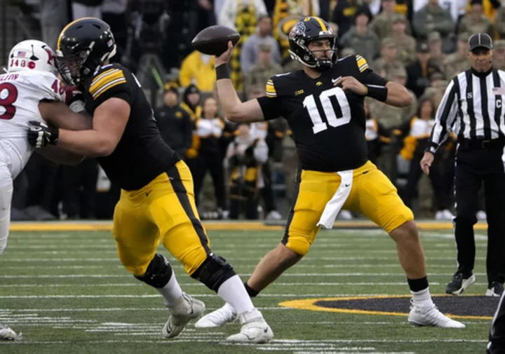 Hawkeyes host Illini needing to win one of their last two games to clinch spot in Big Ten title game