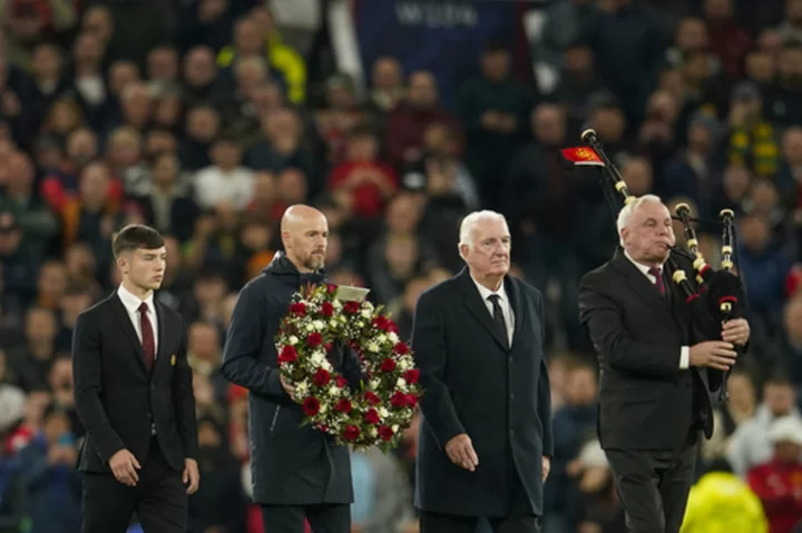 Man United pays respects to the late Bobby Charlton with pre-match tributes at Old Trafford