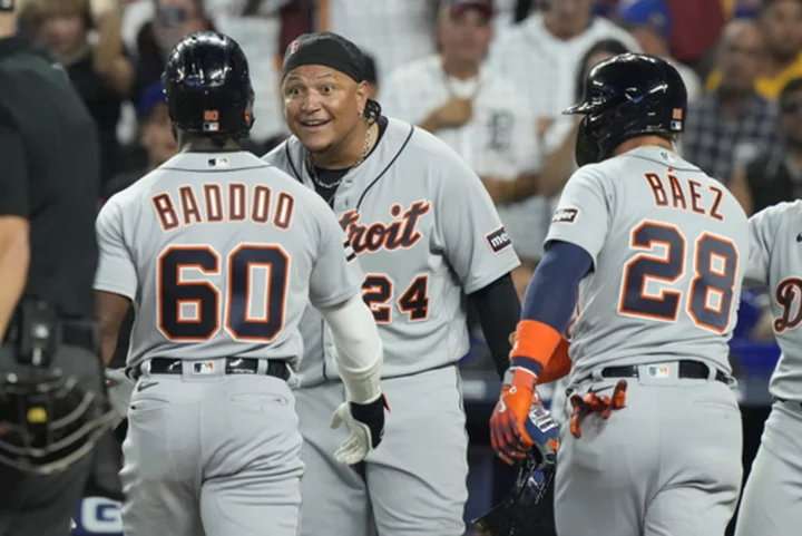 Badoo and Greene hit HRs, Tigers beat Marlins 5-0