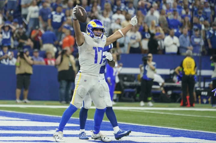 Stafford overcomes injury to throw winning TD pass to Nacua in OT to give Rams 29-23 win over Colts