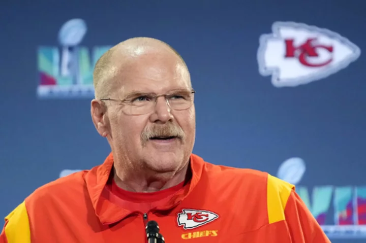 Andy Reid in the lead spot in AP's NFL Top 5 head coach rankings