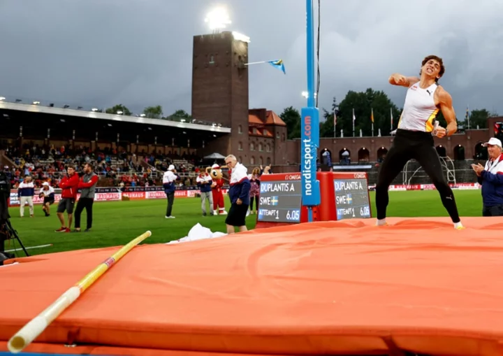 Duplantis dominates Stockholm pole vault as hurdlers dodge protesters