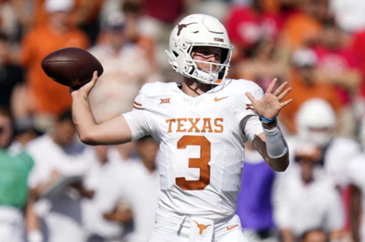 Texas QB Ewers is week to week with a shoulder injury. Murphy is likely to start against BYU