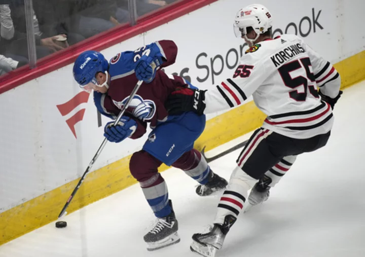 O'Connor scores another short-handed goal, Avalanche cruise to 4-0 win over Bedard and Blackhawks