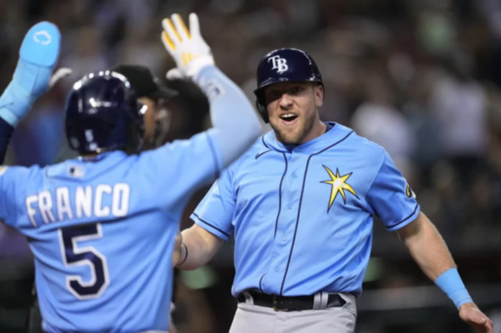 Josh Lowe hits 2-out, 2-run double in 9th in the Rays' 3-2 win over the Diamondbacks