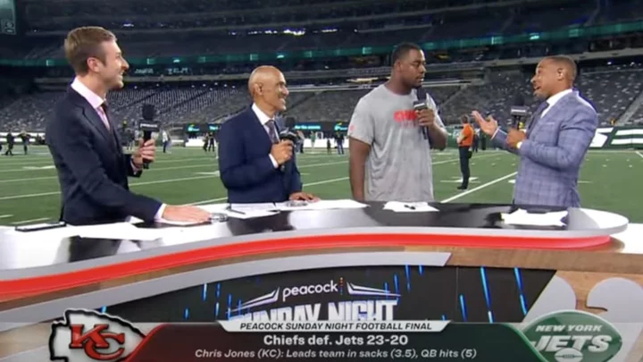 Rodney Harrison Tried Really Hard to Get Chris Jones to Say Zach Wilson Sucks in Awkward Interview