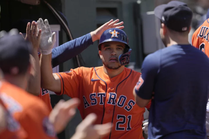 Mauricio Dubón's homer in the ninth inning lifts Astros past A's 3-2