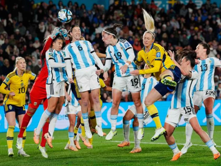 Sweden to play US in last 16 after beating Argentina as South Africa makes history