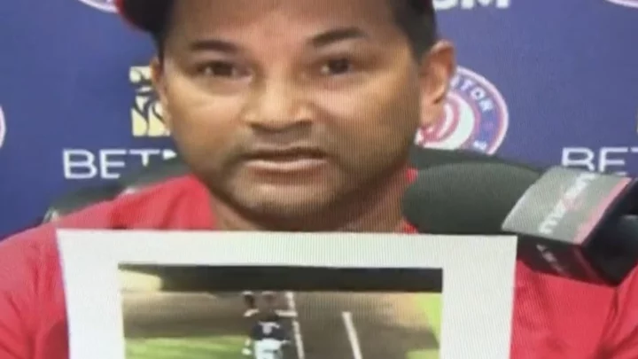 Dave Martinez Mad Enough About Call to Give Presentation With Visual Aids