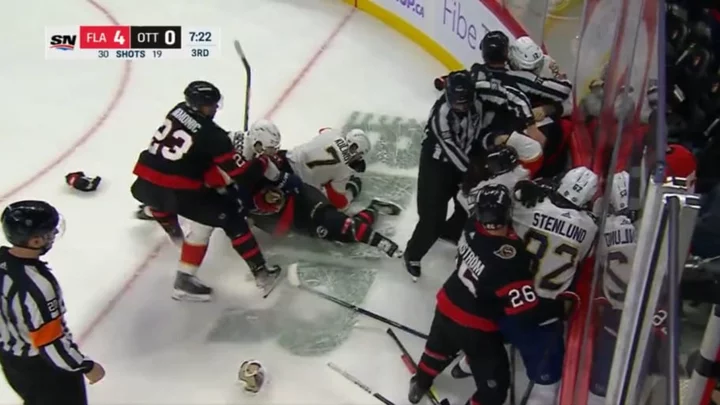 Panthers-Senators Brawl Results in 13 Penalties