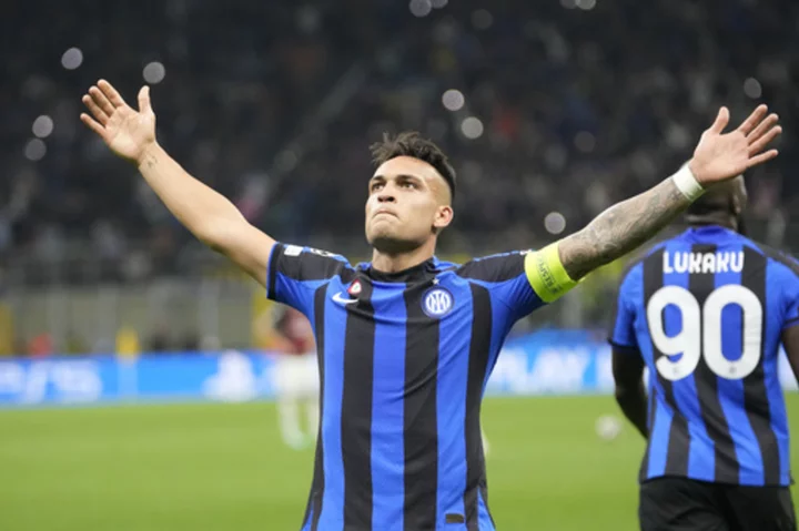 Inter beats city rival Milan 1-0 to reach 1st Champions League final in more than a decade