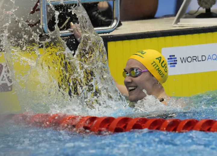 Titmus breaks women's 400-freestyle world record at world championships in Japan