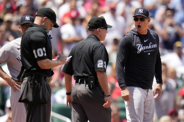 Yankees manager Aaron Boone ejected for 5th time this season