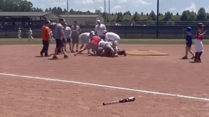 Coach Fights Umpire at Alabama U11 Baseball Game For Some Reason