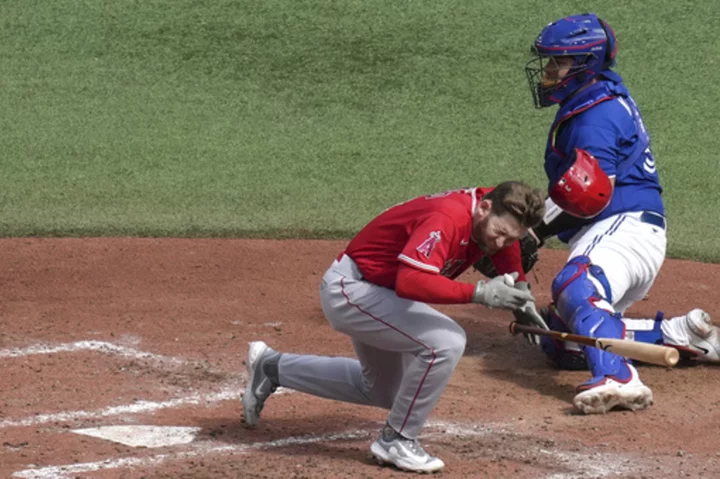 Angels outfielder Taylor Ward placed on IL with facial fractures after being hit in head