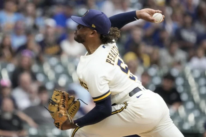 Freddy Peralta strikes out 13, allows only 1 hit as Brewers trounce Rockies 12-1