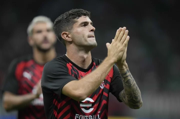 Pulisic scores again as Milan beats Torino while Roma loses at Verona