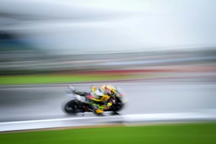 Bezzecchi battles to British MotoGP pole at soaking Silverstone