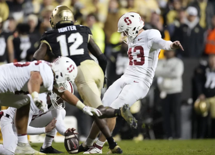 Stanford rallies from 29-point deficit, beats Colorado 46-43 in 2nd overtime on Karty field goal