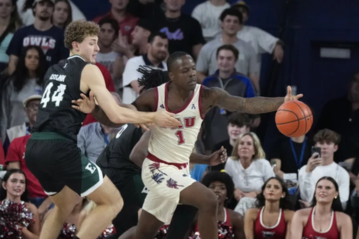 No. 10 FAU starts fast, rolls past Eastern Michigan 100-57 in home opener