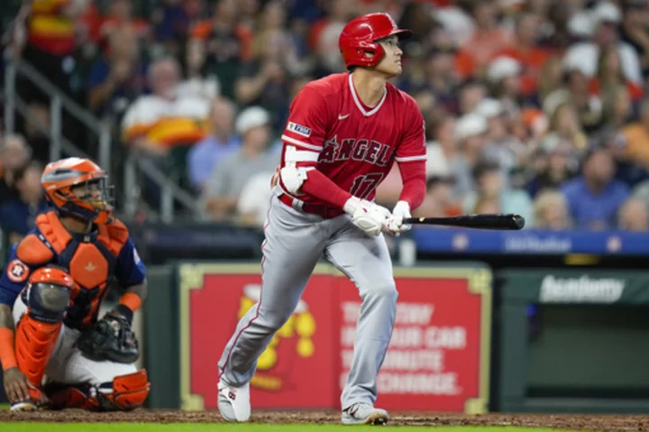 Shohei Ohtani's 41st homer leads the Angels to a 2-1 win over the Astros