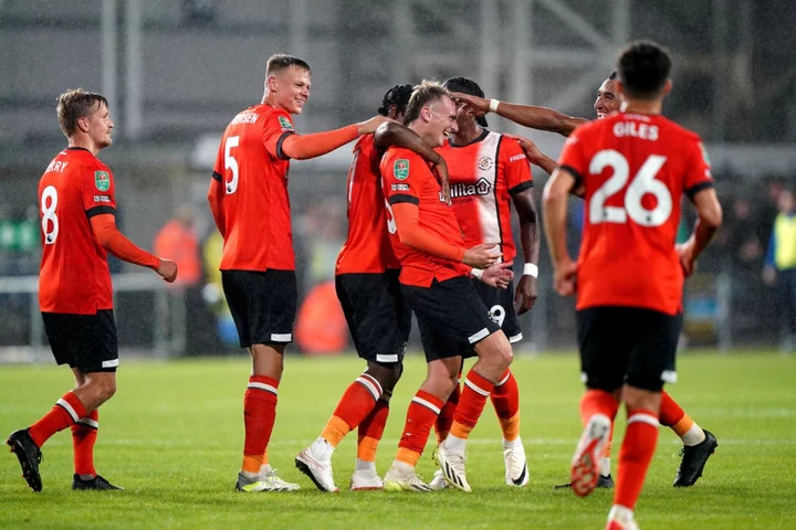 Alfie Doughty screamer helps Premier League Luton past Gillingham in Carabao Cup