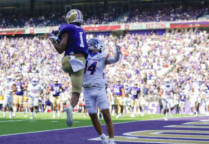 No. 8 Washington hosts Tulsa looking for another big game from trio of star receivers