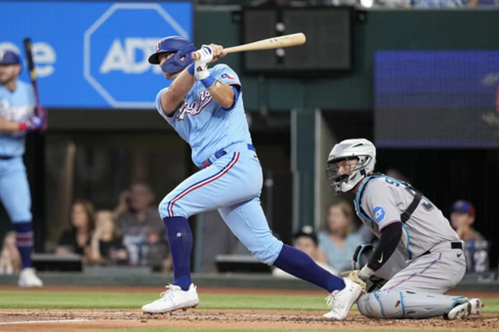 Rangers rookie 3B Josh Jung suffers fractured left thumb