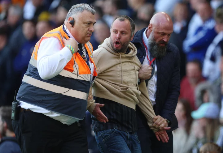 Supporter confronts Eddie Howe in Newcastle boss’ technical area before security intervene