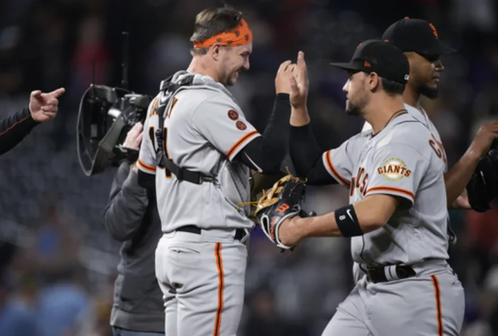 Slater drives in runs in 7th and 8th, helps Giants rally to 5-4 win over Rockies