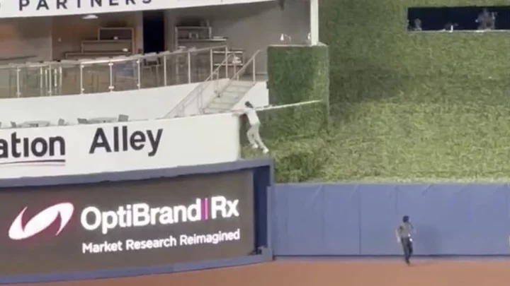 Streaker at Marlins Game Goes Through Herculean Effort to Escape Security