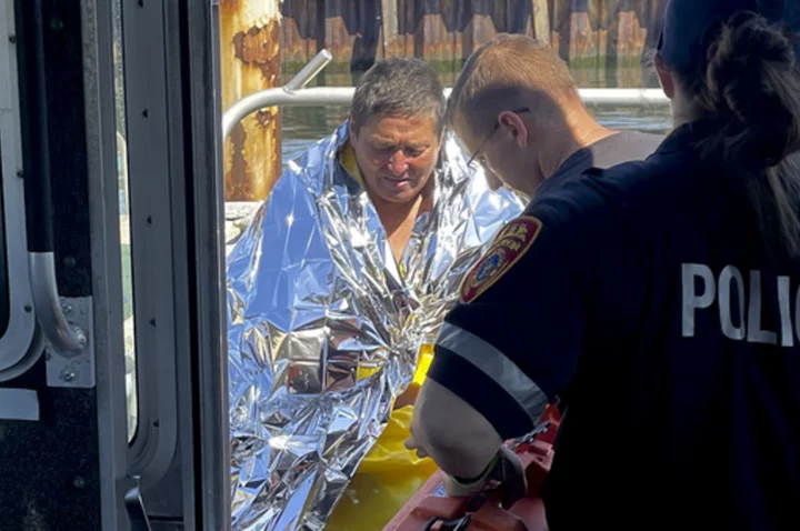 Pulled out to sea by current, swimmer is rescued after treading water for 5 hours