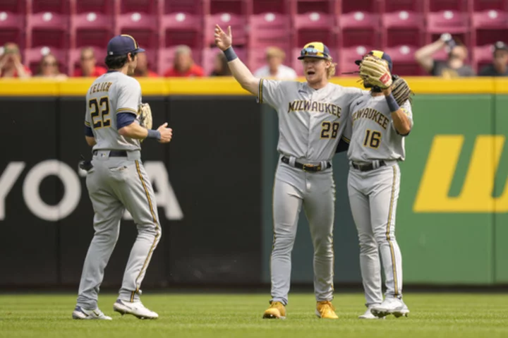 Adrian Houser pitches 7 innings as Milwaukee Brewers beat Cincinnati Reds 5-1