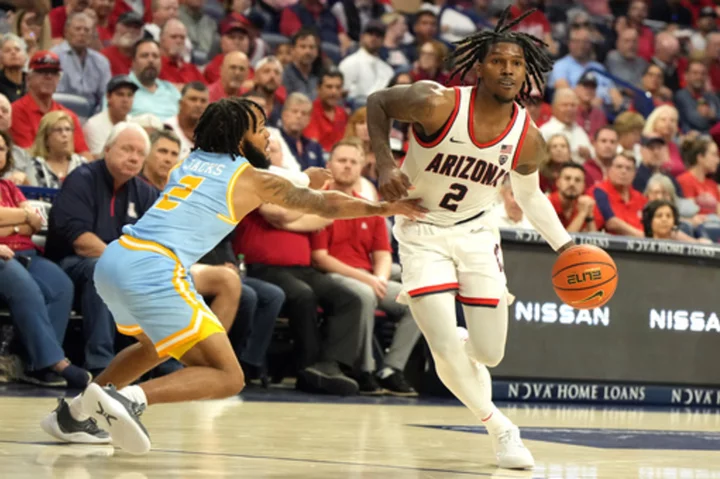 Keshad Johnson's career-high 17 points leads No. 3 Arizona over Southern 97-59