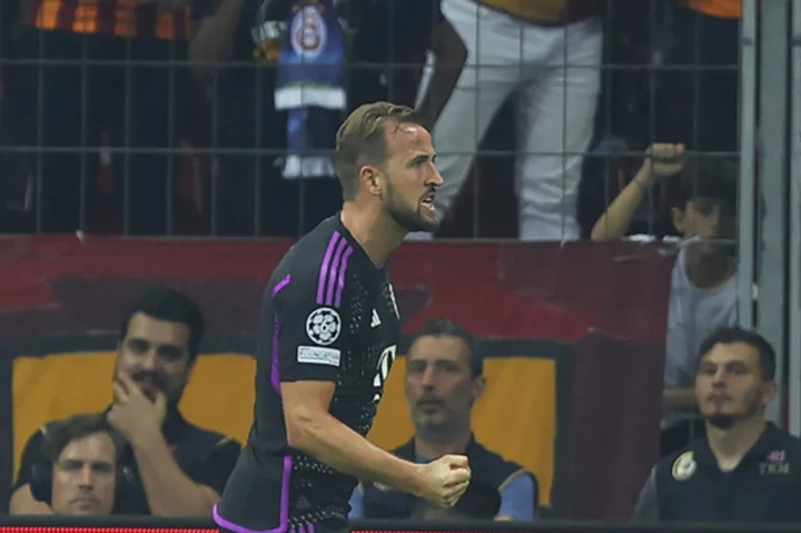 Harry Kane scores to lead Bayern Munich over Galatasaray 3-1 in the Champions League