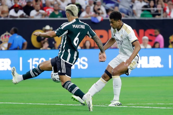 Jude Bellingham scores in Real Madrid’s 2-0 win over Manchester United