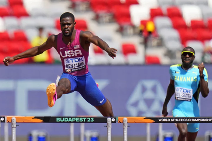 Stepping up: Rai Benjamin alters stride pattern in quest to chase down gold at worlds in 400 hurdles