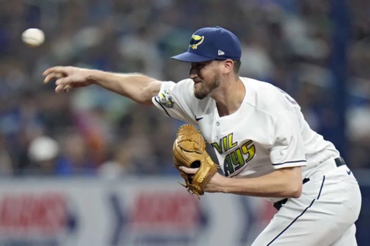 Criswell gets 1st win, Rays beat Dodgers 9-3 in matchup of division leaders