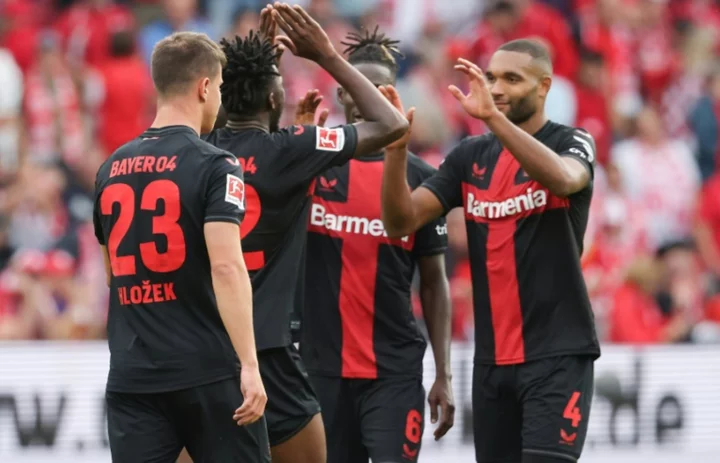 Leverkusen thump Mainz to go top as Union lose again