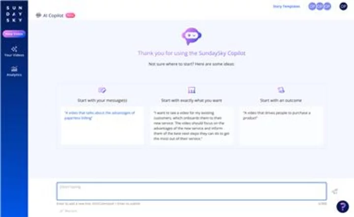 SundaySky Introduces Generative AI to Assist and Accelerate Video Creation