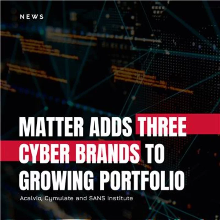 Matter Adds Three Cybersecurity Brands That Help Organizations Better Protect Themselves Against Global Threats Through Technology, Training and Awareness